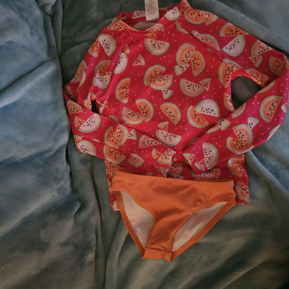 Gymboree Pink Watermelon Rashguard Set - Picture 1 of 7